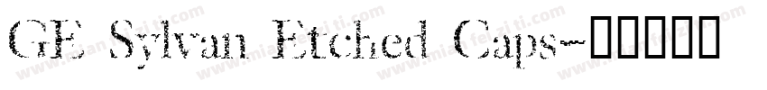 GE Sylvan Etched Caps字体转换